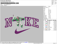 Nike Buzz Lightyear Embroidery File 3 size