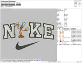 Nike Candle Embroidery File 4 size