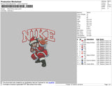 Nike Goku Xmas Embroidery File 4 size