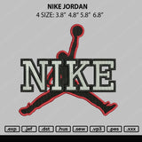 Nike Jordan Embroidery File 4 size