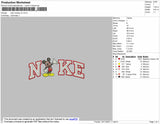 Nike Mickey V2 Embroidery File 7 size
