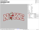 Nike Santa Embroidery File 7 size