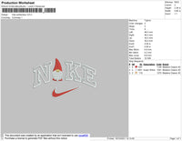 Nike Santaclaus Embroidery File 4 size