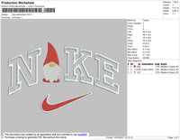Nike Santaclaus Embroidery File 4 size
