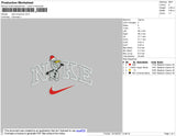 Nike Snowman Embroidery File 4 Size
