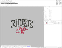 Nike Xmas Stick Embroidery File 4 size