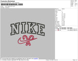 Nike Xmas Stick Embroidery File 4 size