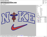 Nike X Spiderman Embroidery File 4 size