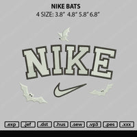 Nike Bats Embroidery File 4 size