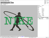 Nike Baseball Embroidery File 4 size