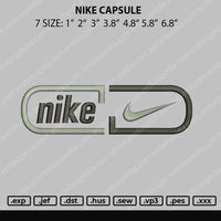 Nike Capsule Embroidery File 7 size