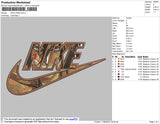 Nike Eren Titan Embroidery File 4 size