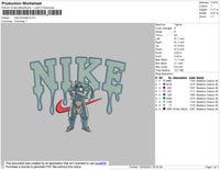 Nike Fulmeta Embroidery File 4 size