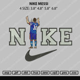 Nike Messi Embroidery File 4 size