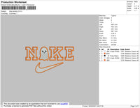 Nike Spooky Embroidery File 4 size