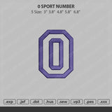 O sport number