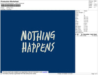 Nothing Embroidery File 4 size