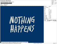 Nothing Embroidery File 4 size