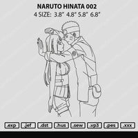 Naruto Hinata 002 Embroidery File 4 size