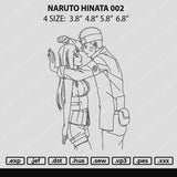 Naruto Hinata 002 Embroidery File 4 size