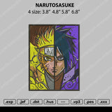 Narutosasuke Embroidery File 4 size