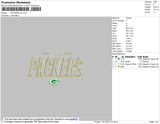 Packers Embroidery File 4 size