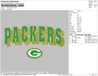 Packers V2 Embroidery File 4 size
