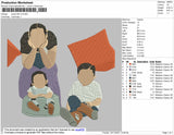Photo Flat V3 Embroidery File 4 size