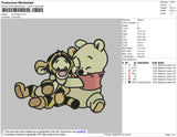 Pooh Tiger Embroidery File 4 size