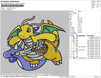 Pokemon 003 Embroidery File 4 size
