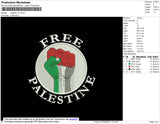Palestine V4 Embroidery File 4 size
