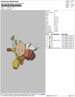 Punchman Embroidery File 4 size