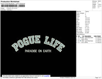 Pogue Life Embroidery File 4 size