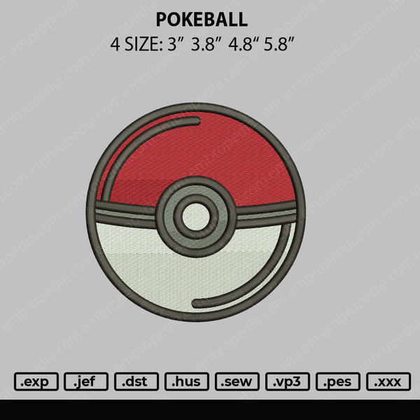 PokeBall Embroidery Pokemon Logo Sew-on Anime Pokemon GO