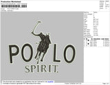 Polo Spirit Embroidery File 4 size