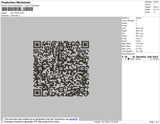 QR Code Embroidery File 4 size