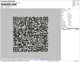 QR Code Embroidery File 4 size