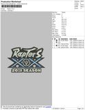 Raptors Embroidery File 5 size