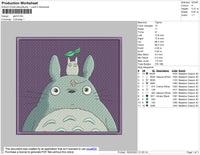 Totoro Embroidery File 4 size