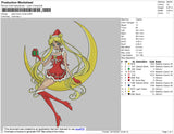 Sailormoon Xmas Embroidery File 4 size