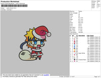Santa Naruto Embroidery File 4 size