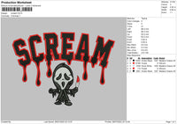 Nike Scream Embroidery File 4 Sizes