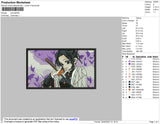 Shinobu Rectangle Embroidery File 8 size