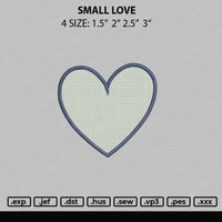 Love You More & Small Love 2 File Embroidery