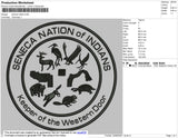 Seneca Nation Embroidery File 4 size