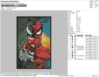 Spiderman 001 Embroidery File 4 size