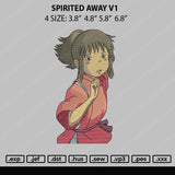 Spirited Away V1 Embroidery File 4 size