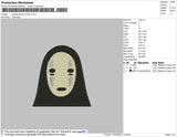 Spirited Away No Face Embroidery File 4 size