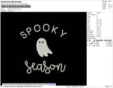 Spooky Ghost Embroidery File 5 size