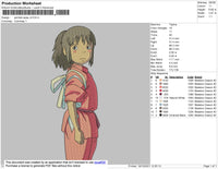 Spirited Away V2 Embroidery File 4 size